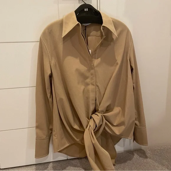 JW ANDERSON Waterfall poplin shirt, size 2
